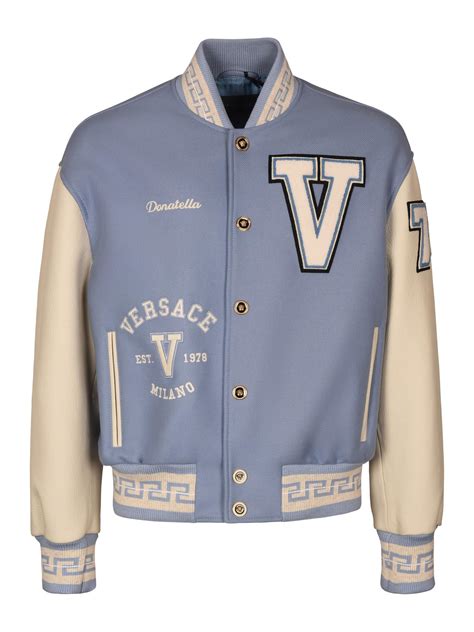 men's versace varsity jacket|Versace jeans couture jacket men's.